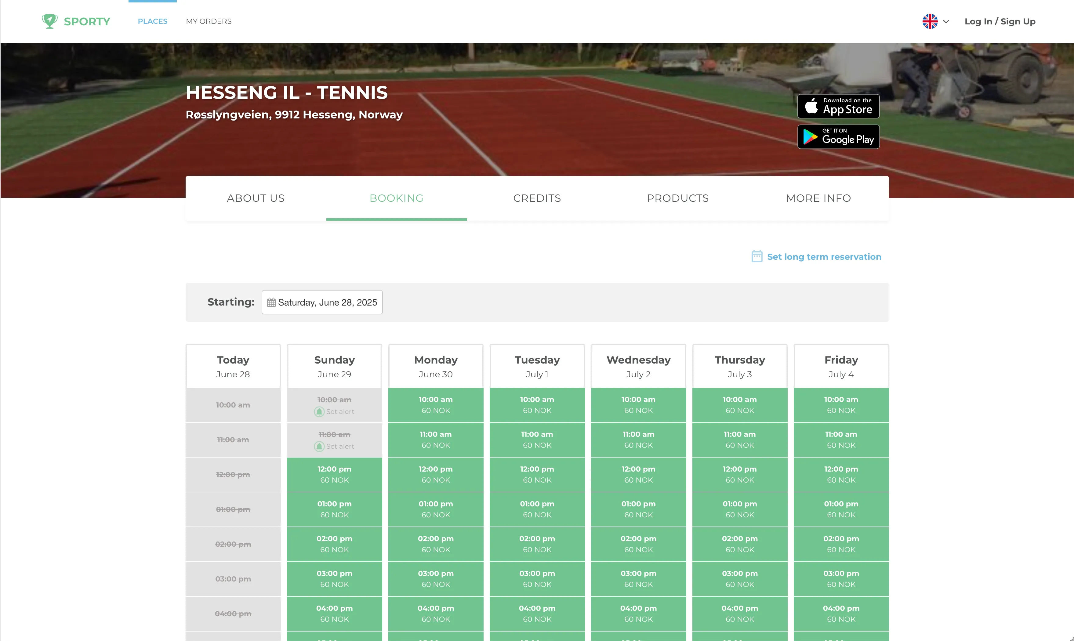 Sporty App platform overview