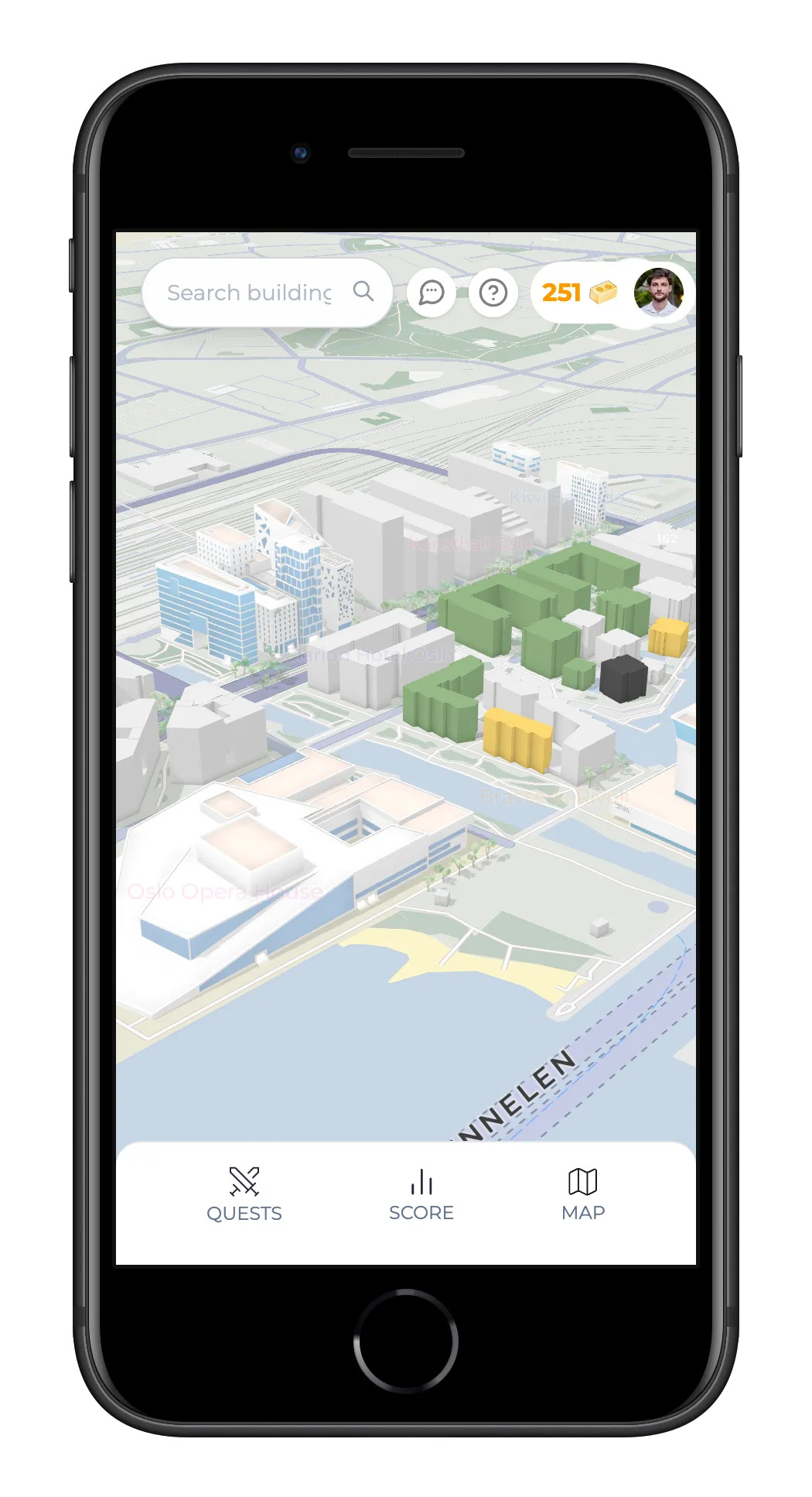 Arcrit App mobile interface